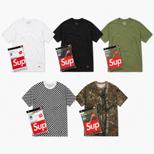 Supreme Hanes®️ Tagless Tee