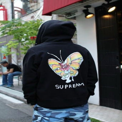 Supreme SS16 Gonz Butterfly Sweat Zip Up Jacket