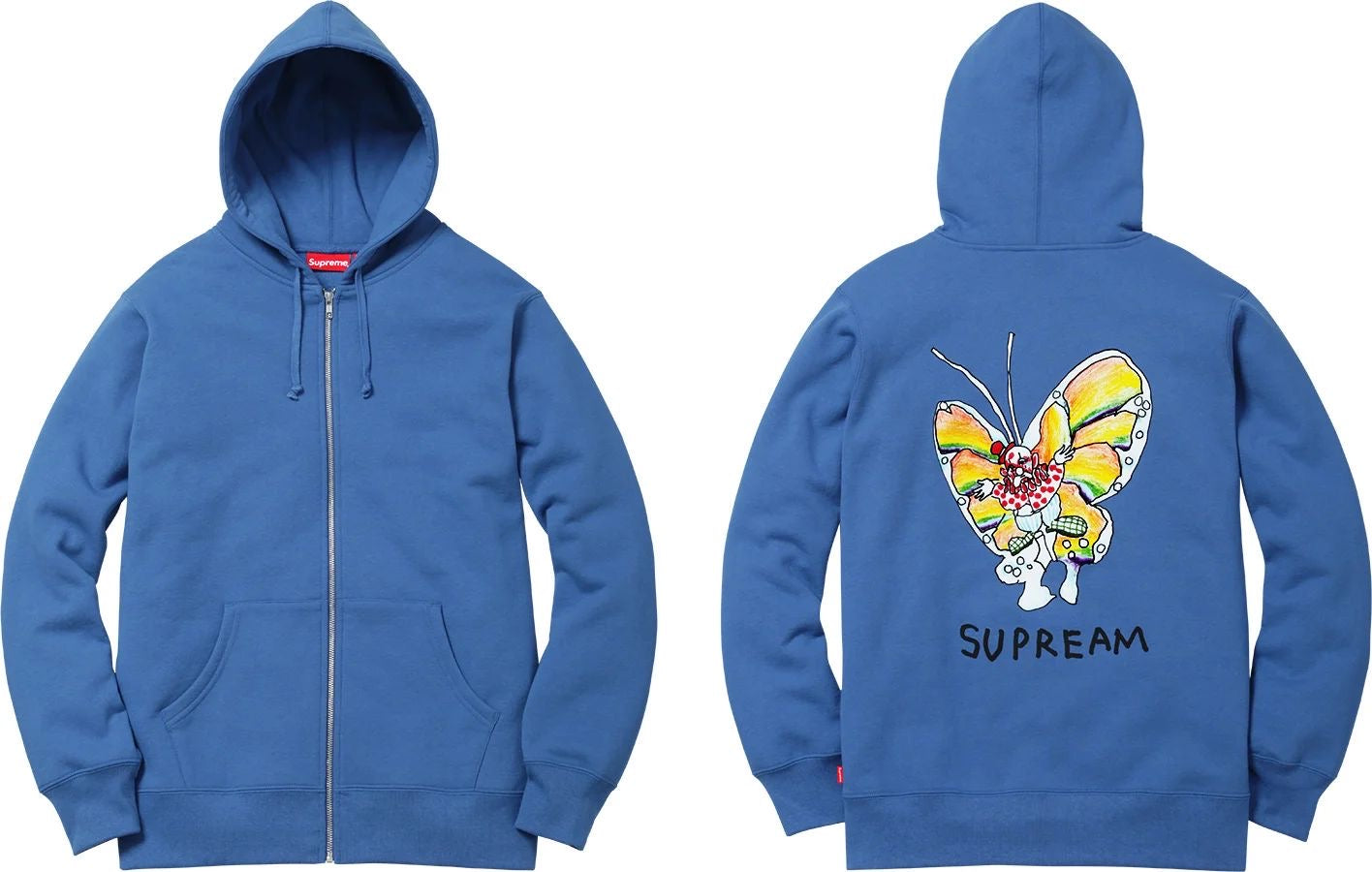 Supreme SS16 Gonz Butterfly Sweat Zip Up Jacket