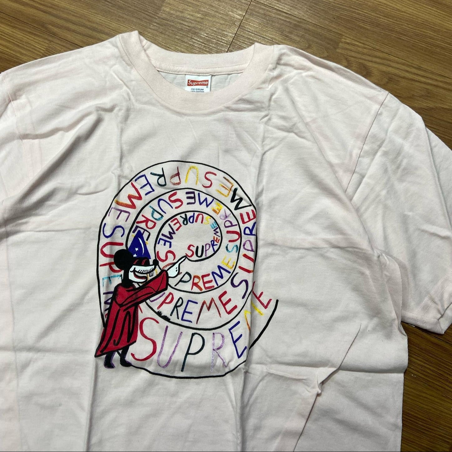Supreme SS17 Joe Roberts Swirl Tee Pale Pink