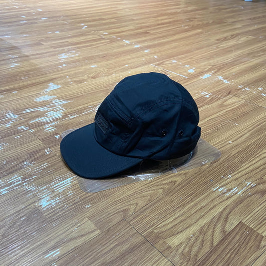 Supreme SS17 Rubber Logo Camp Cap Black 實拍