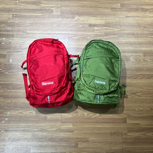 Supreme SS19 Backpack Cordura Advanced Fabrics Red / Olive (Display Item)