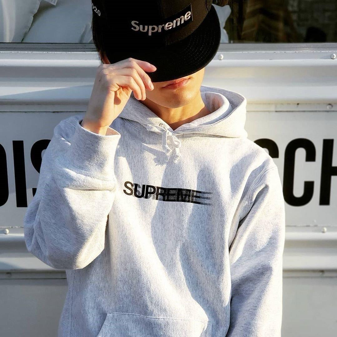 Supreme SS20 Motion Logo Hooded Sweatshirt Hoodie Ash Grey