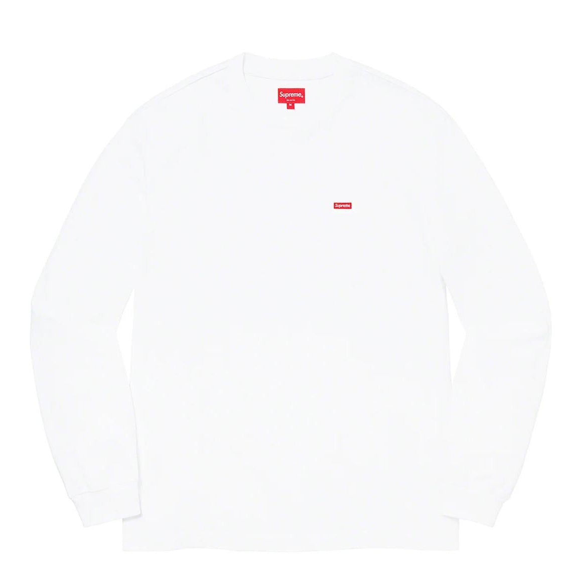 Supreme SS22 Small Box L/S Tee (繡Box) White