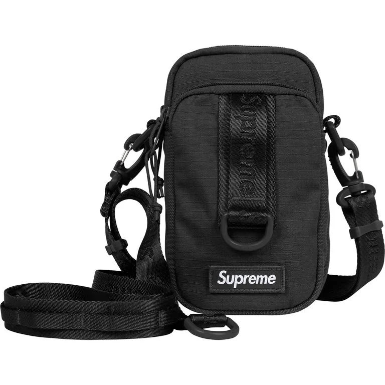 Supreme SS26 Shoulder Bag (2L) Black Cordura Advanced Fabrics