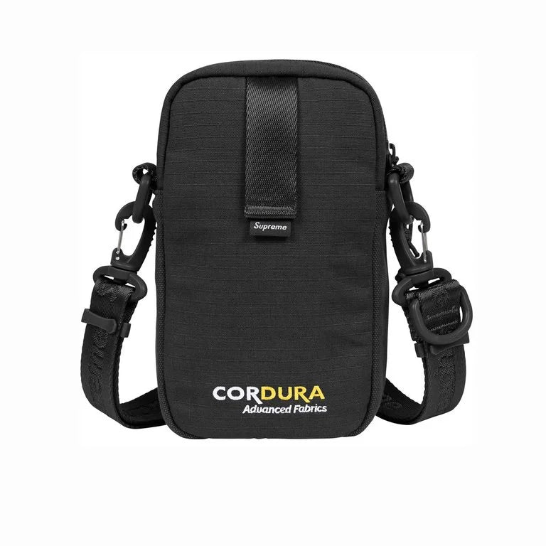 Supreme SS26 Shoulder Bag (2L) Black Cordura Advanced Fabrics