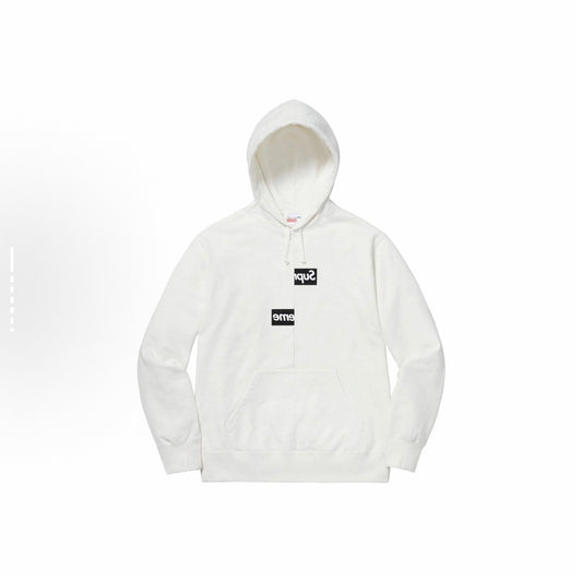 Supreme x Comme des Garcons SHIRT CDG Box Logo Hooded Sweatshirt Hoodie White