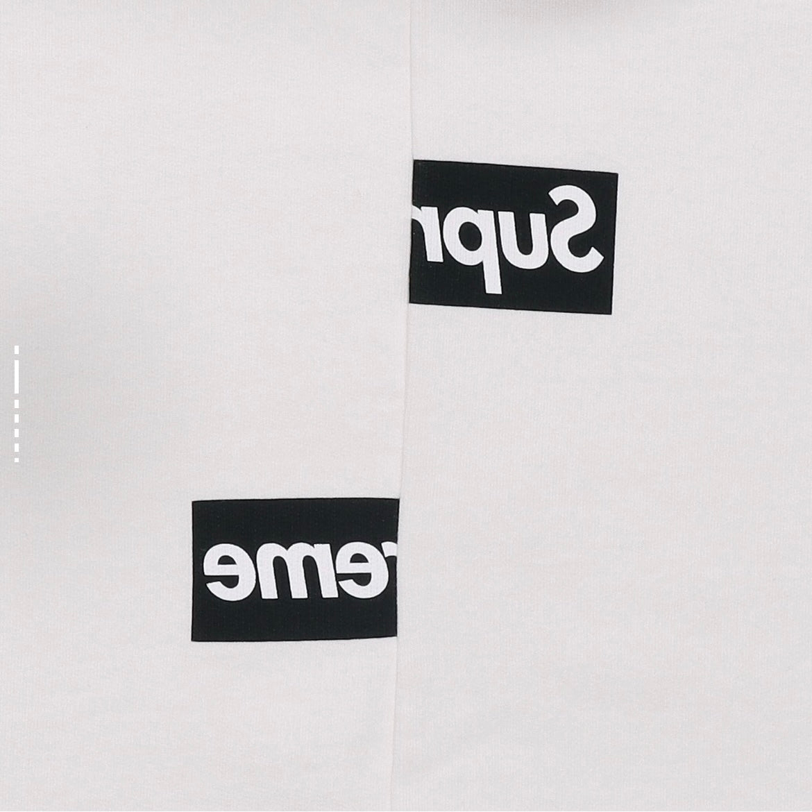 Supreme x Comme des Garcons SHIRT CDG Box Logo Hooded Sweatshirt Hoodie White