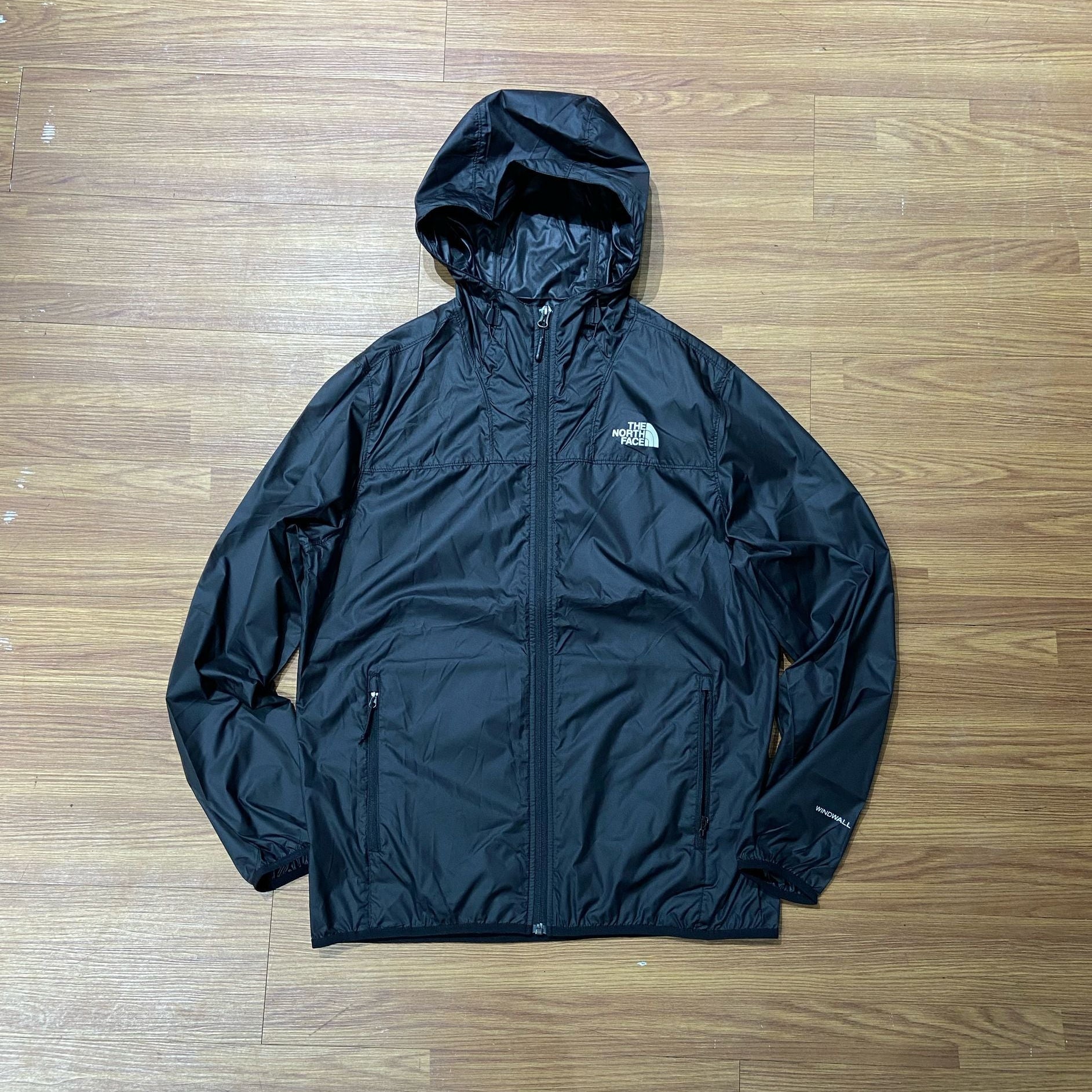 The North Face Cyclone II 黑色風衣實拍細節 NF0A4NC5