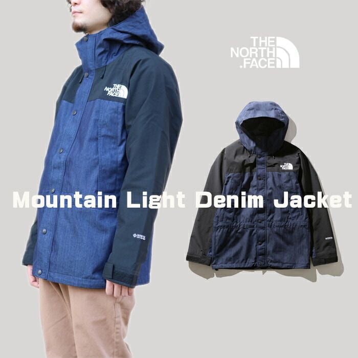 (日版) The North Face TNF Mountain Light Denim Gore-Tex Jacket Black Indigo Blue 日本限定 丹寧 防水防風外套 GTX