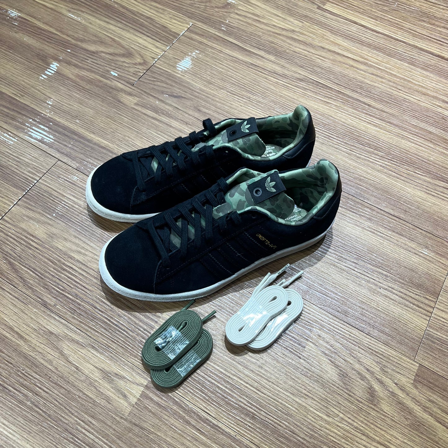 UNDFTD x BAPE x Adidas Campus 80s Black Q34750 實拍