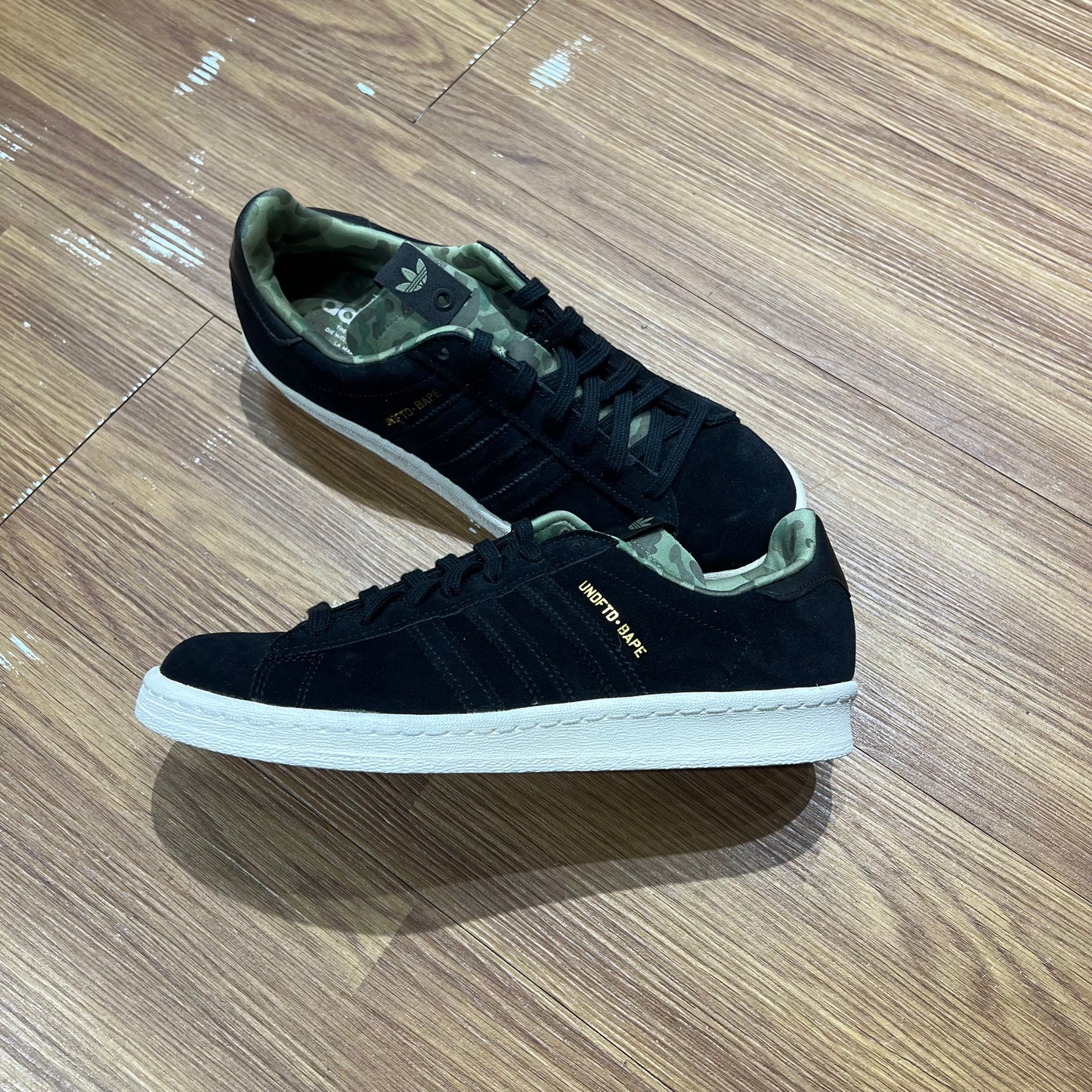 UNDFTD x BAPE x Adidas Campus 80s Black Q34750 實拍