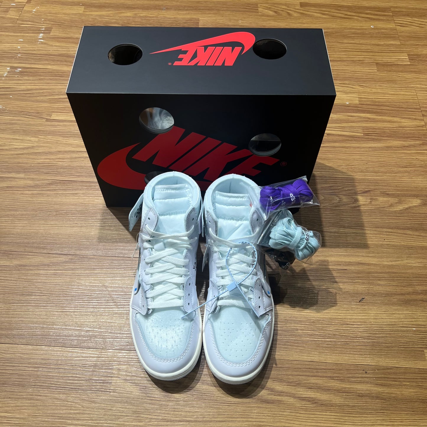 Virgil Abloom Archive x Nike AJ1 Retro High OG Alaska AA3834-100 實拍