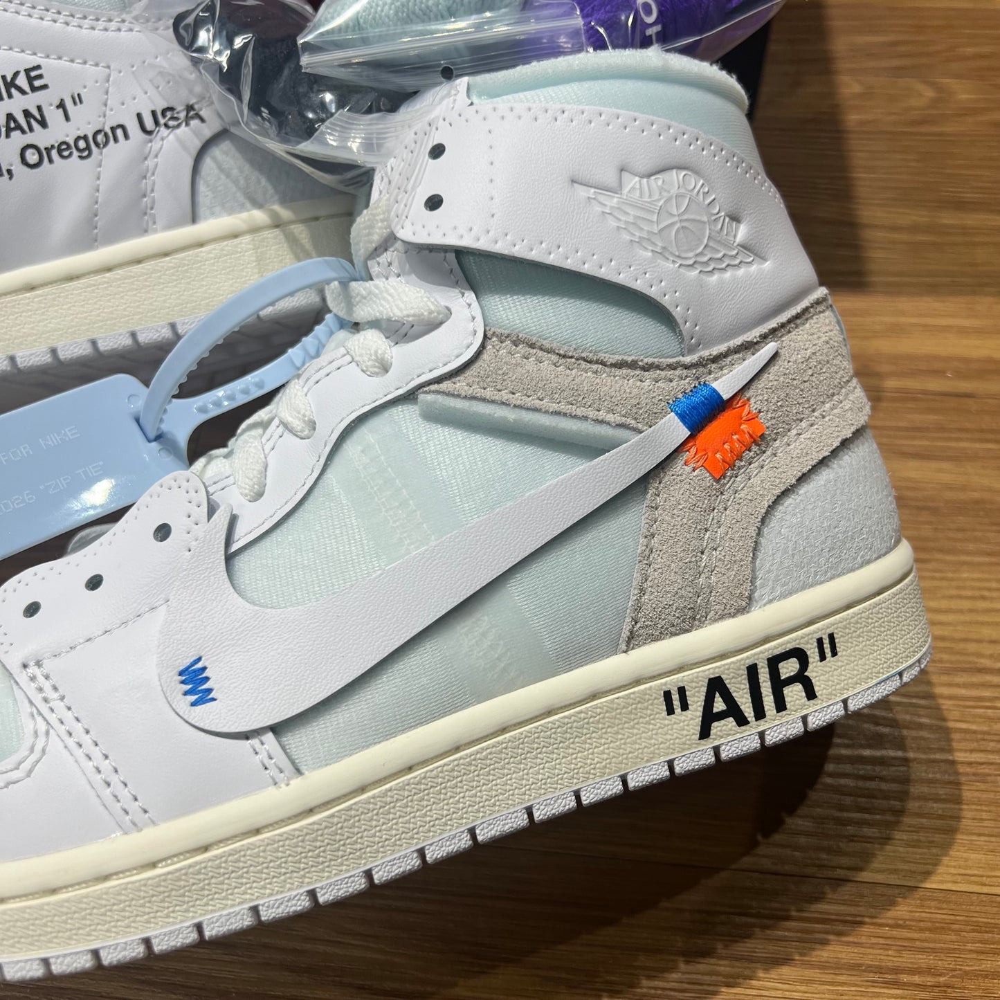 Virgil Abloom Archive x Nike AJ1 Retro High OG Alaska AA3834-100 實拍