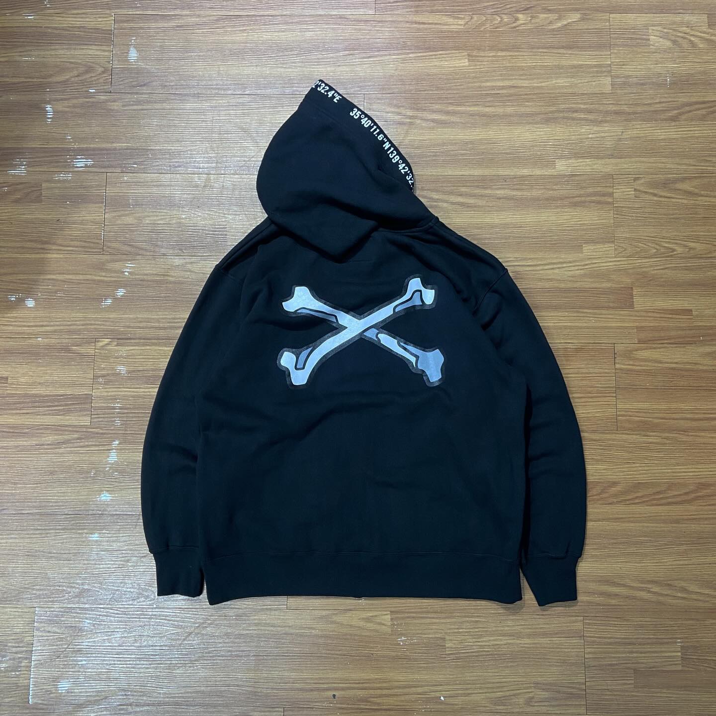Wtaps Crossbones X3.0 Zip Hoody Black 222ATDT-CSM18