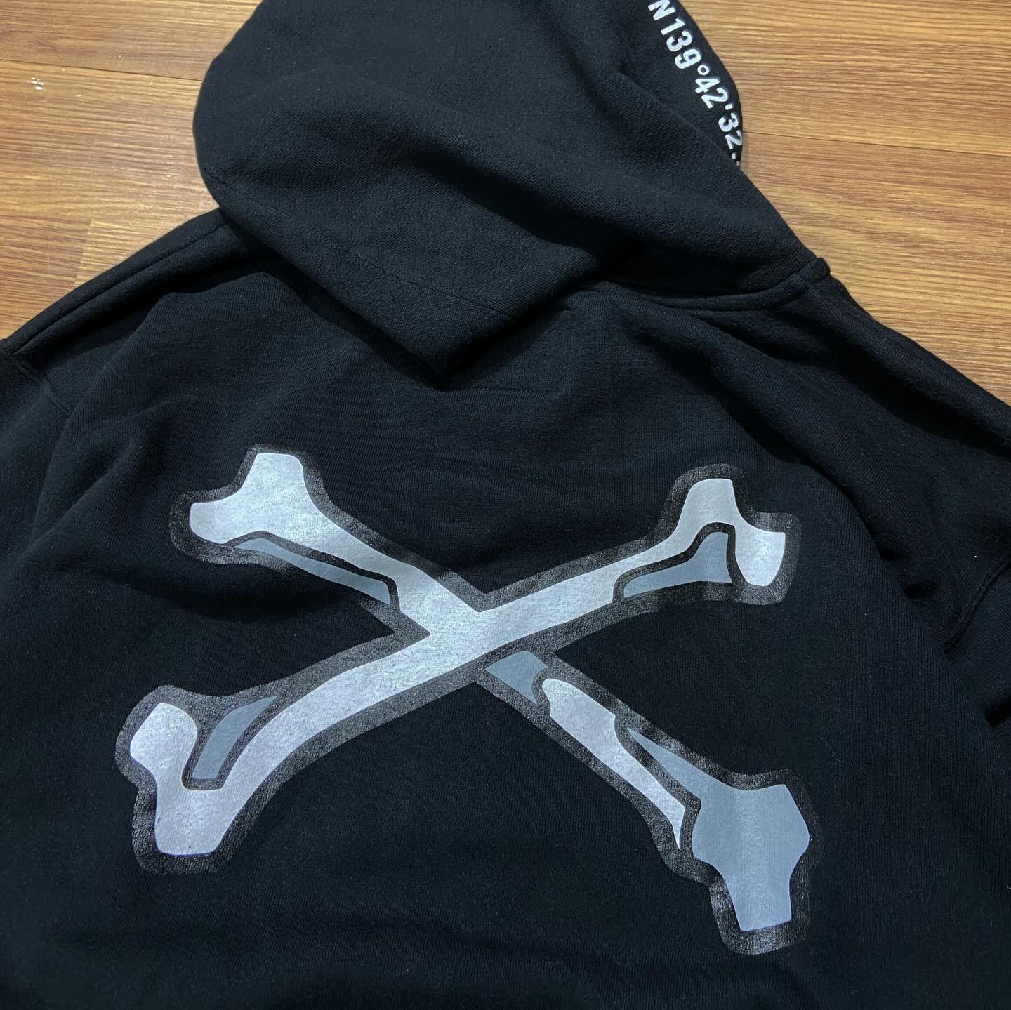 Wtaps Crossbones X3.0 Zip Hoody Black 222ATDT-CSM18