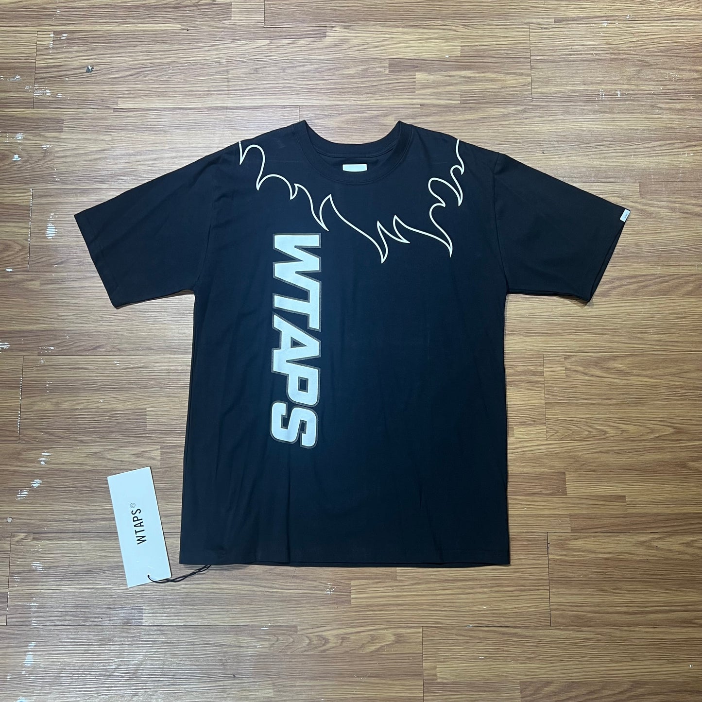 Wtaps Flame SS Tee (Made in Japan) Black 201PCDT-ST10S 實拍