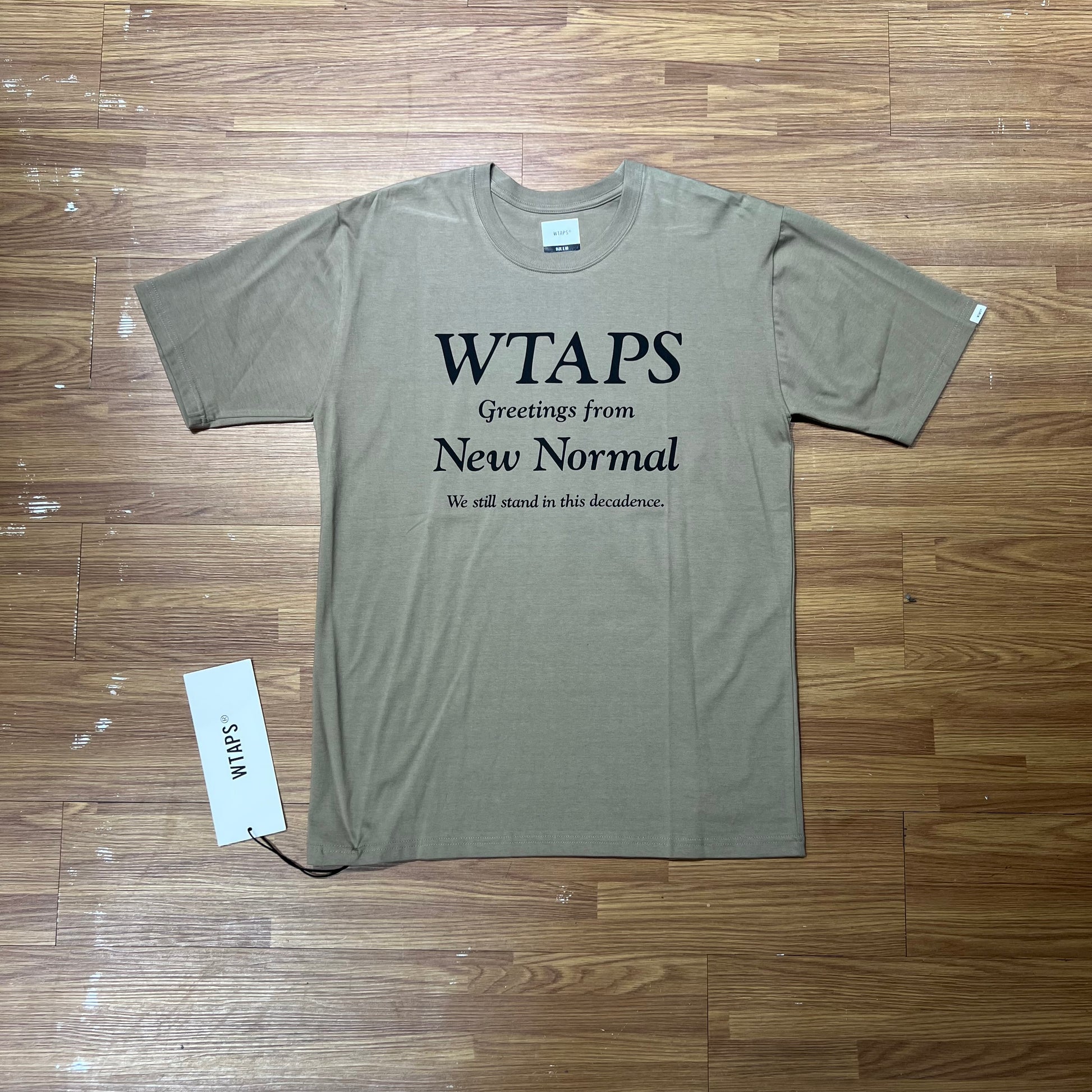 Wtaps New Normal SS Tee Beige 201PCDT-ST17S 實拍