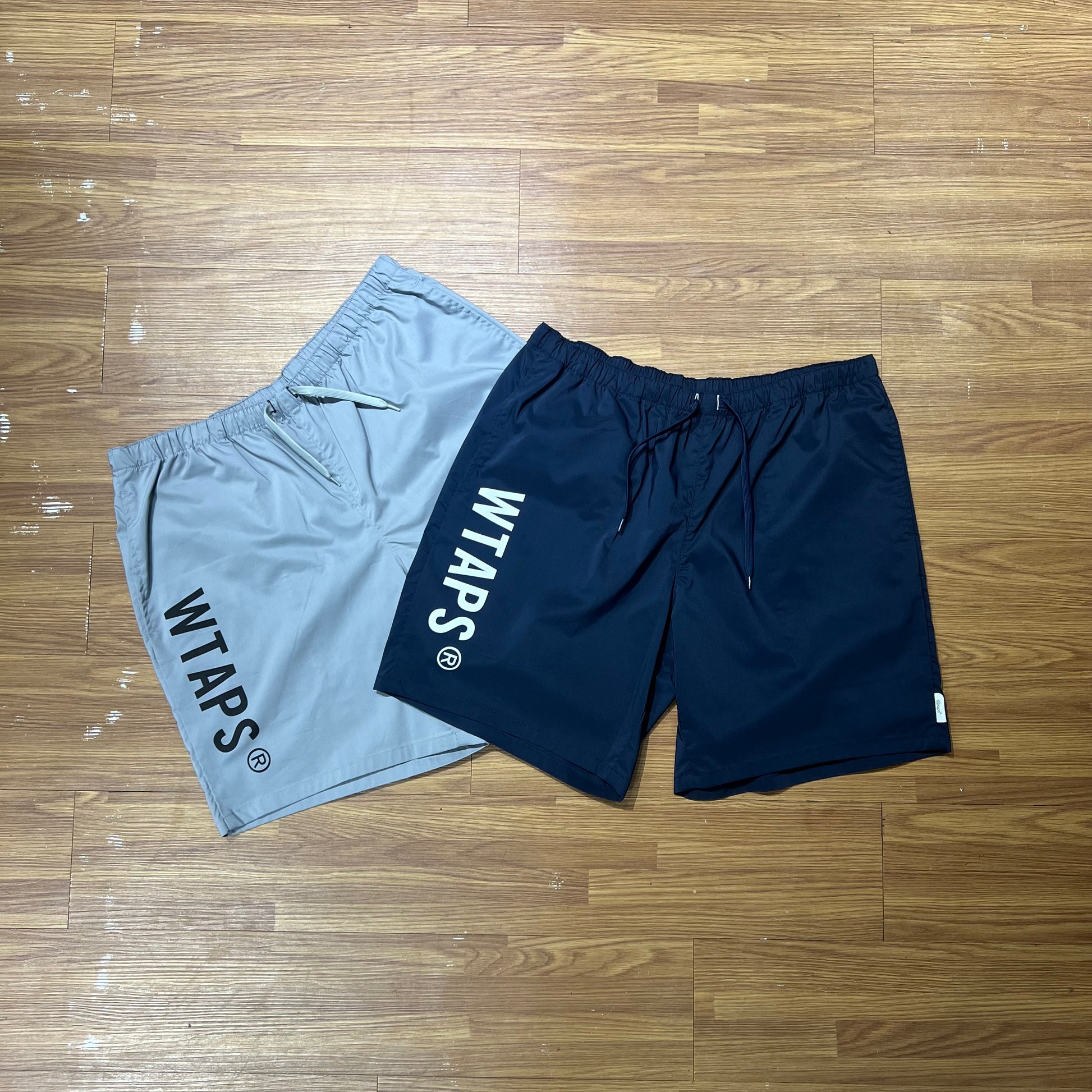 Wtaps SPSS2002 Shorts / CTPL. Weather. Sign (Made in Japan) Navy / Grey 231BRDT-PTM10 實拍