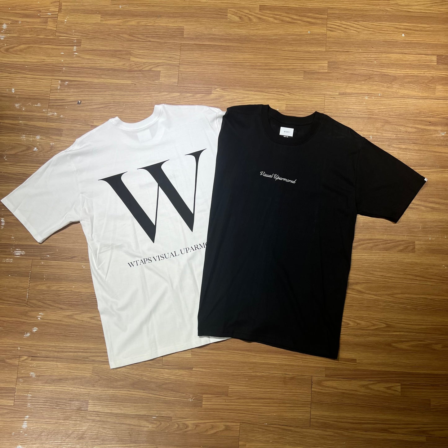 Wtaps W SS Tee (Made in Japan) White / Black 201PCDT-ST16S 實拍