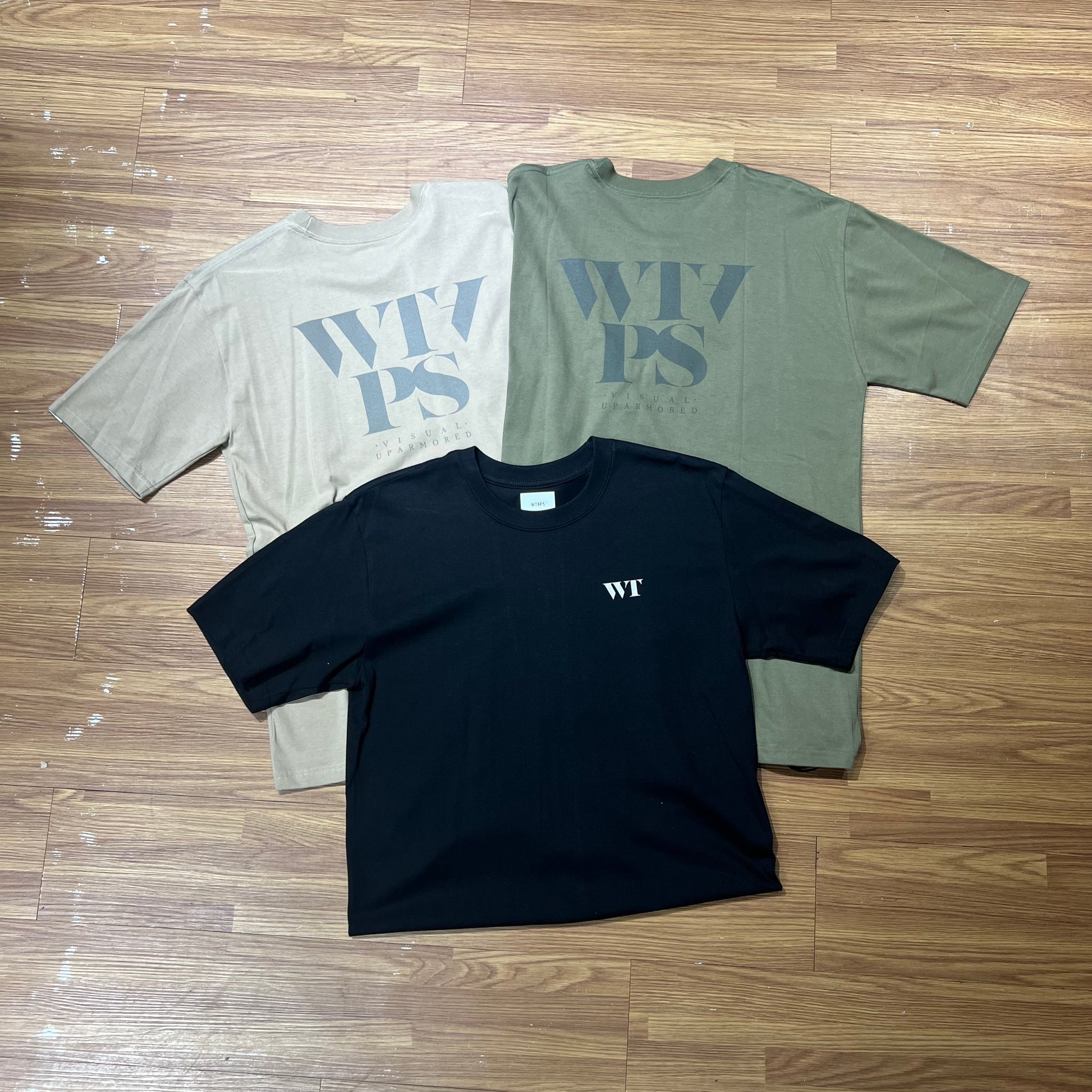 Wtaps Wrangle SS Tee (Made in Japan) Beige Olive Black 211PCDT-ST04S 實拍