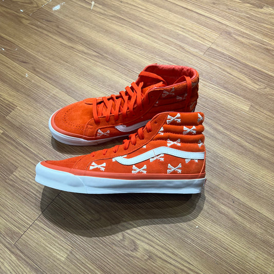 Wtaps x Vans OG SK8 Hi LX Bones/Orange/White VN0A4BVB20Q1 實拍