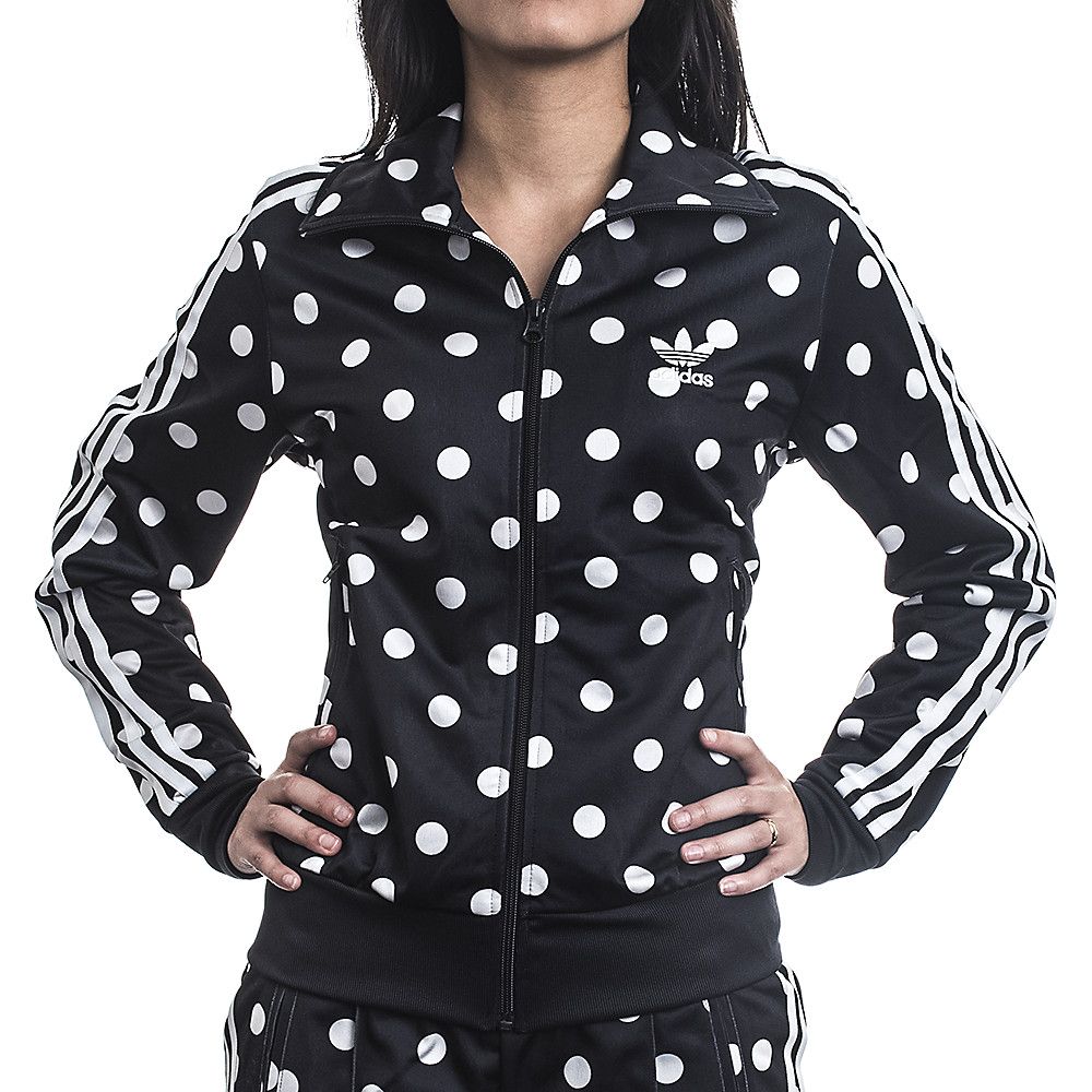 Adidas Women Dots Allover Print Firebird Track Jacket Black/White AB2267 女裝黑白波點外套