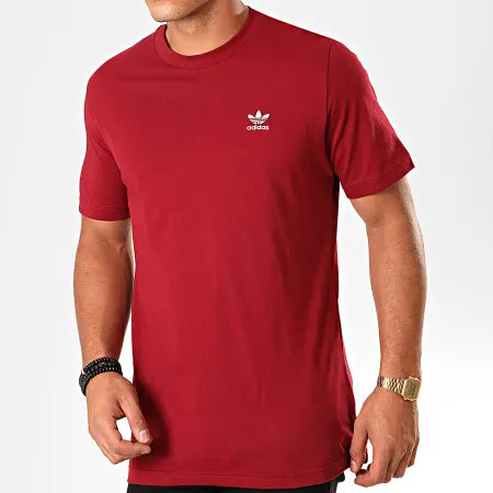 Adidas Originals Small Logo Tee Burgundy FQ3341