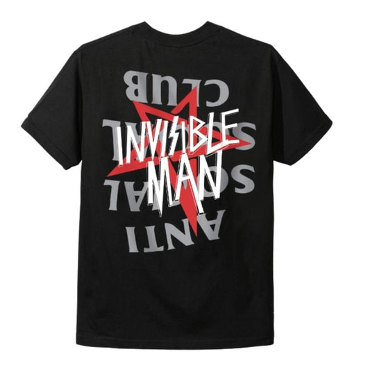 Anti Social Social Club ASSC Invisible Man Tee Black