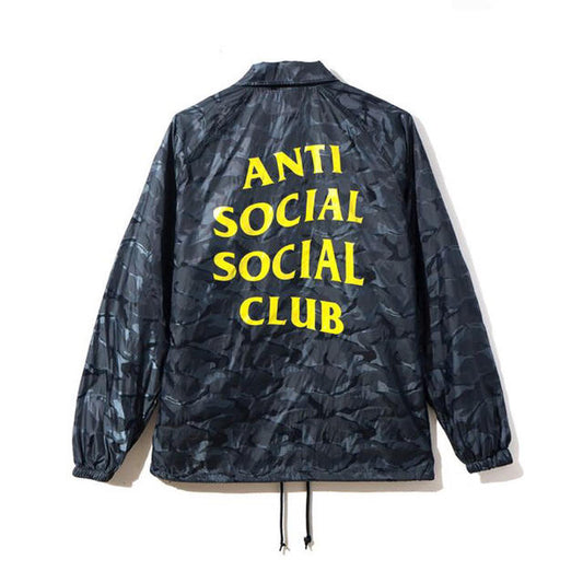Anti Social Social Club ASSC Risk Coach Jacket Black Camo