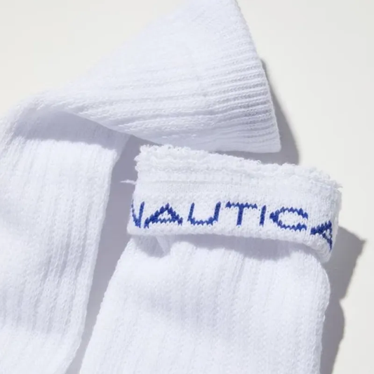 Nautica JP Crew Sock White/Blue 223-1826