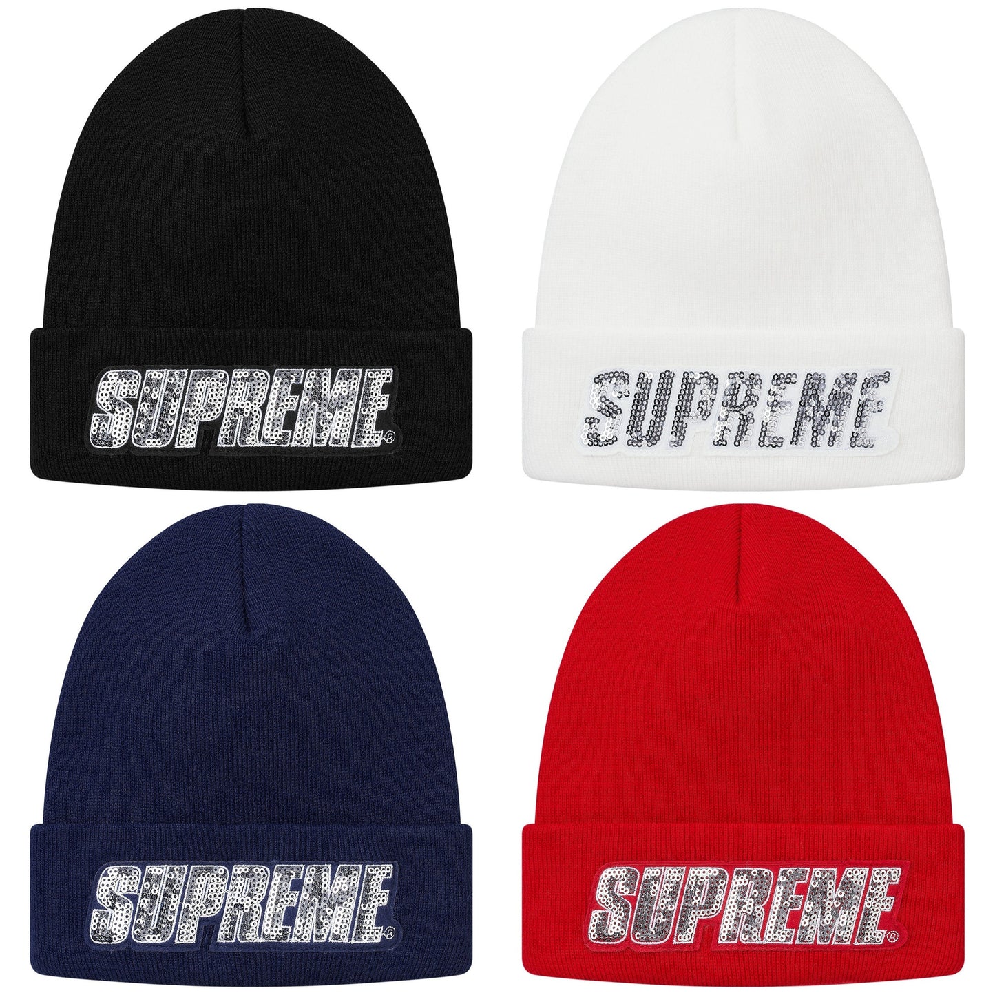 Supreme FW17 Sequin Beanie