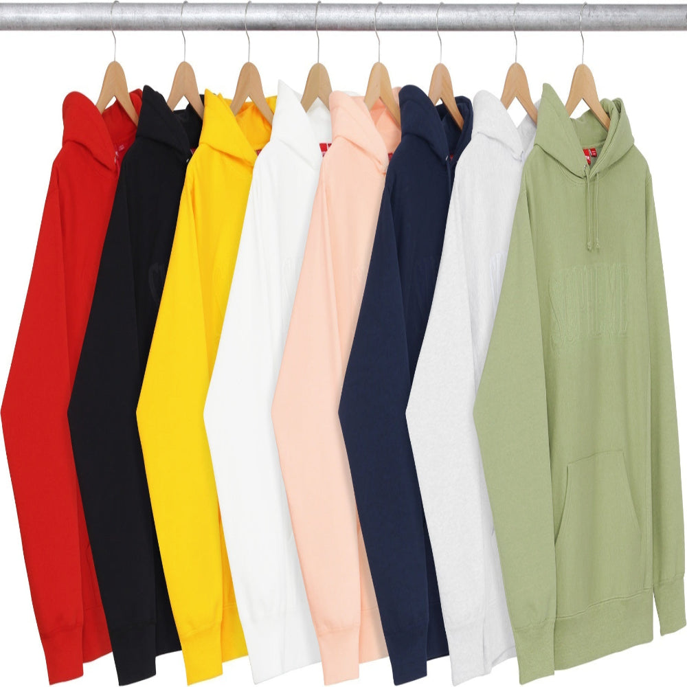 Supreme FW16 Embroidered Outline Hooded Sweatshirt