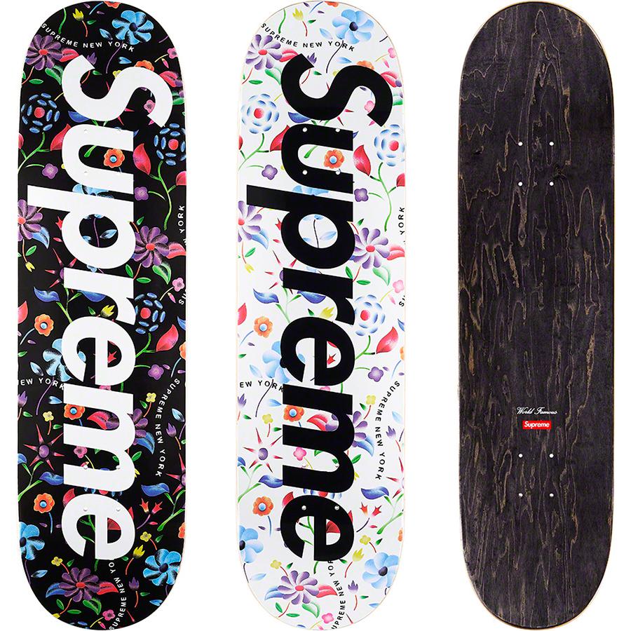 Supreme SS19 Airbrushed Floral Skateboard Deck